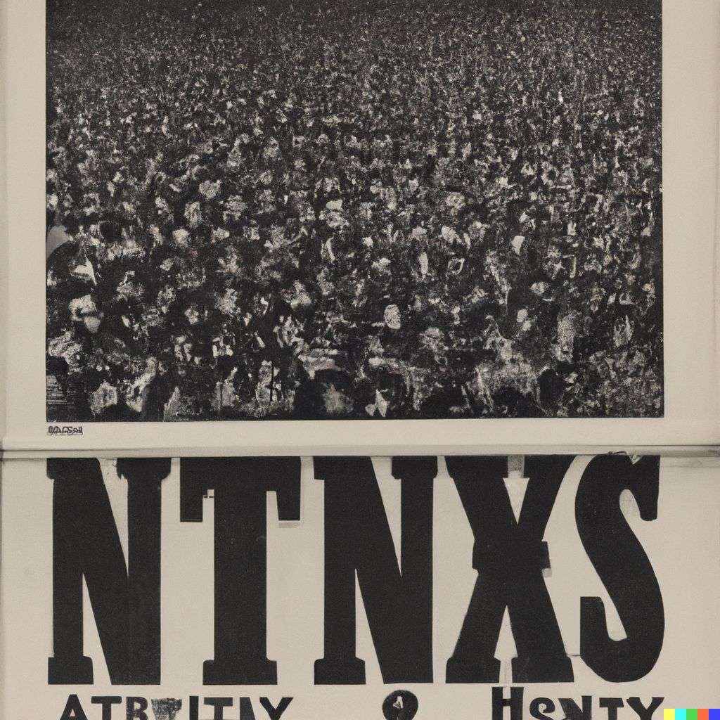 a representation of anxiety, front page of The New York Times, 1960